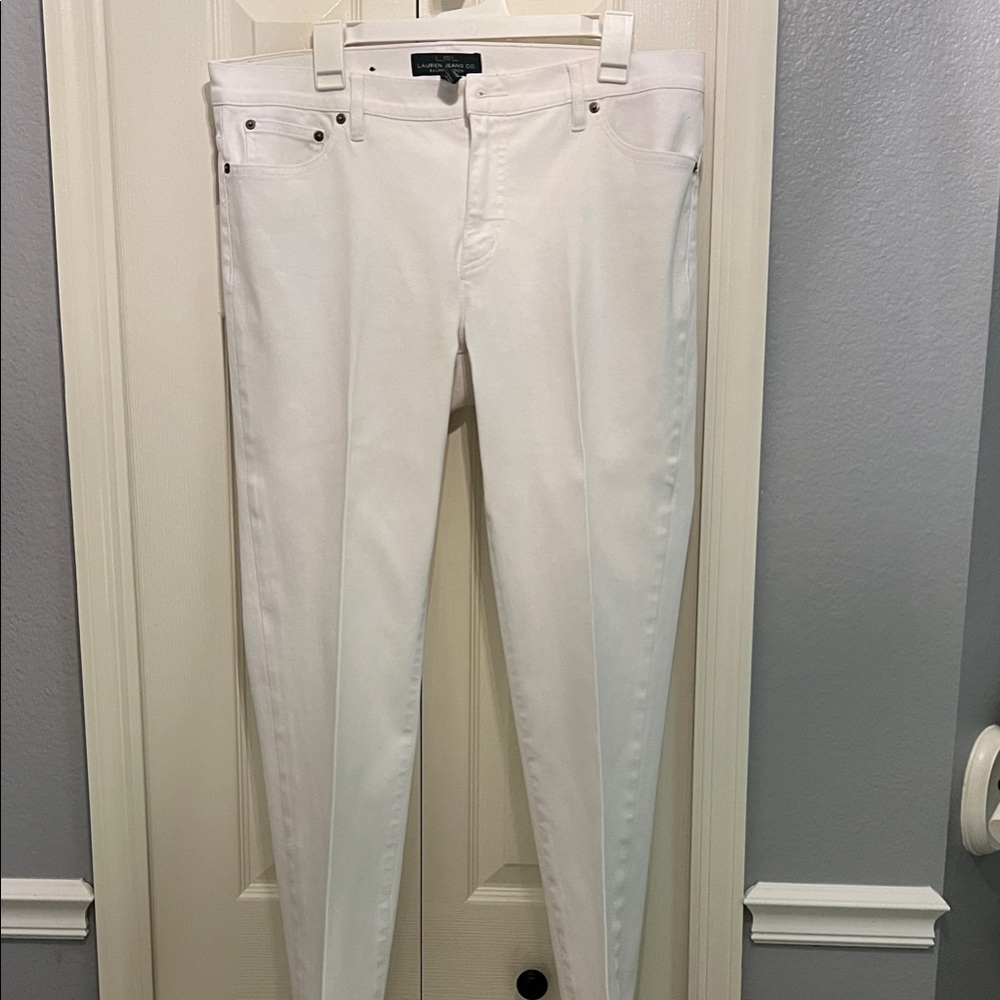 Ralph Lauren Women's White Skinny Jeans